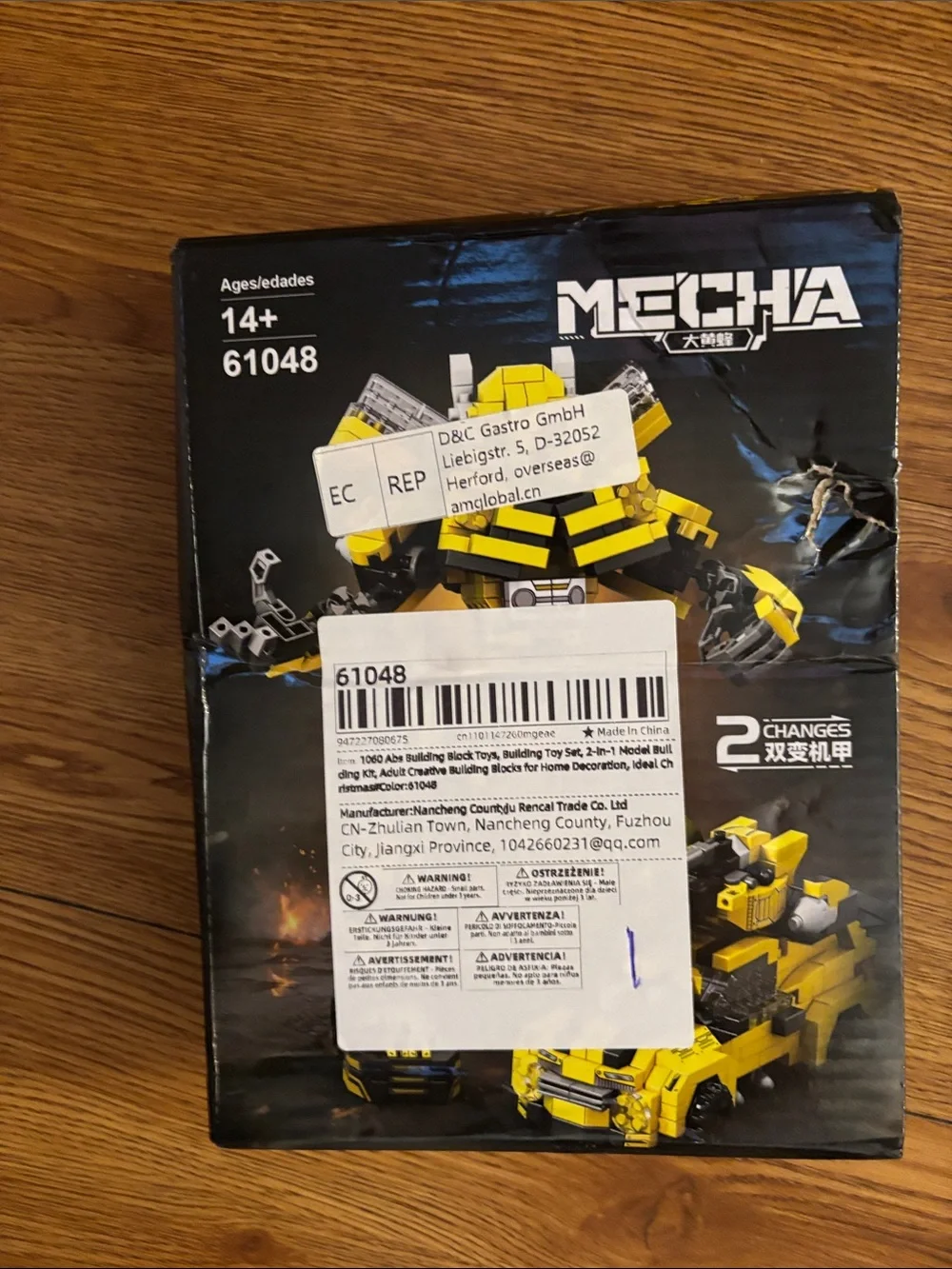 Yellow Transforming Robot & Vehicle Building Set